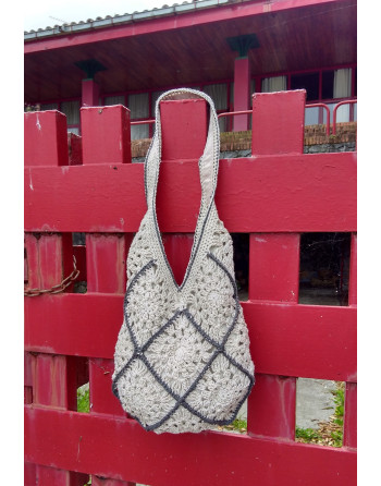 BOLSO MOSAICO BEIGE