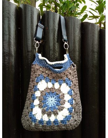 BOLSO FLOR AZUL